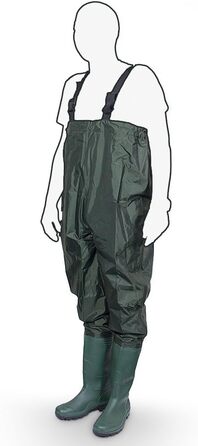 Вейдерси, рибальські штани, чоботи для риболовлі, для ставків, гумові, ПВХ, нейлонові, розмір 44