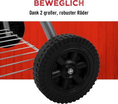 Набір для барбекю з кришкою - Вугільний гриль з попільником - Кулястий гриль діаметром 45 см