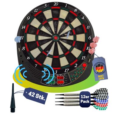 Найкращий спортивний електронний дартс у Ковентрі Електронний дартс зі світлодіодними дисплеями Електронний дартс з 12 дартсами та запасними наконечниками Високоякісний дартс-машина для 16 гравців