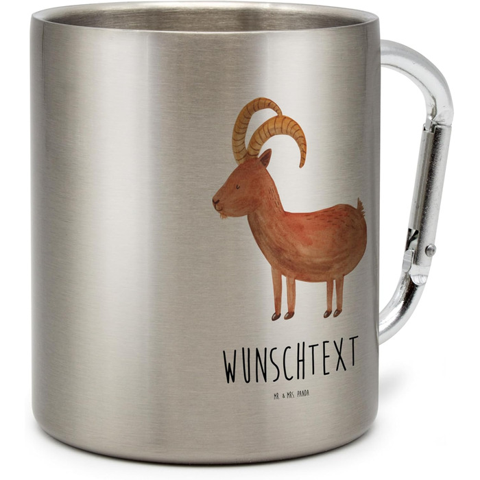 Персоналізована кружка зодіаку Козеріг &quotМістер і місіс Панда&quot - подарунки, подарунок, гороскоп, персоналізований, Козероги, день народження в грудні, коза, з іменем, олень, кавова кружка, чашка
