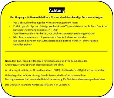 Балон CO2 Schwabengase 2 кг – харчовий газ для акваріумів і систем дозування