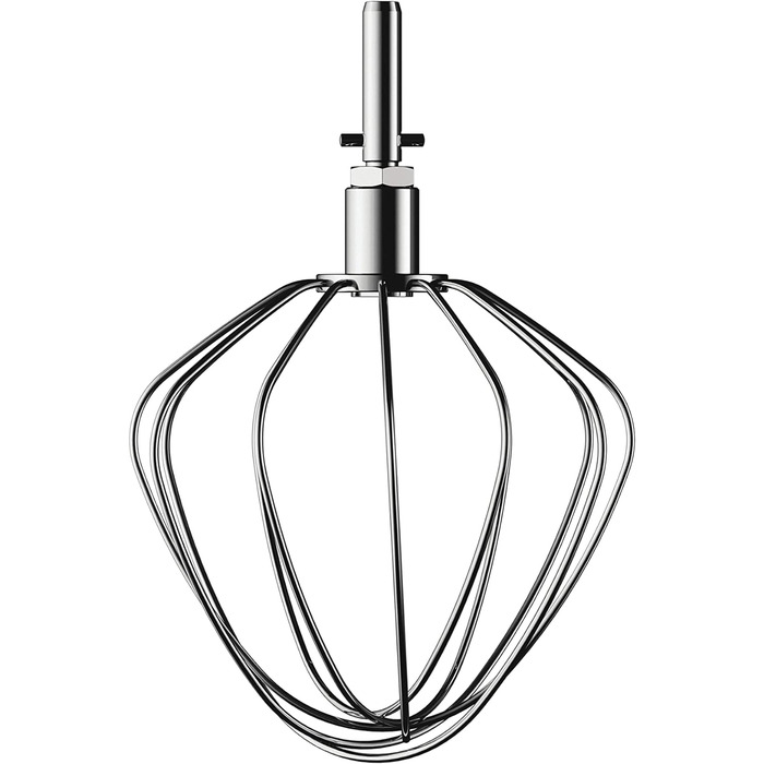 Вінчик з нержавіючої сталі Kenwood KAT51.000SS, аксесуари для кухонних комбайнів Kenwood, вінчик для повітряних куль, підходить для всіх кухонних комбайнів Chef, можна мити в посудомийній машині, нержавіюча сталь, срібло