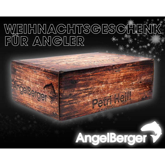 Різдвяна рибальська скринька Angel Berger, подарунок рибалки, різдвяна скринька Petri, подарунок на Різдво, різдвяна скринька 2