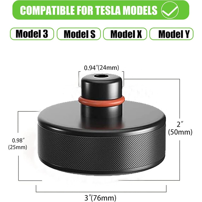 И Домкрат Гумова накладка Tesla Model 3/Y/S/X для візкового домкрата та універсальна гумова накладка для автомобільного позашляховика Надійний і практичний автомобільний тюнінг для захисту автомобільних домкратів від подряпин, 4 шт.