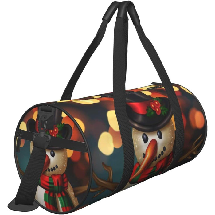 Яскрава дорожня сумка Веселий Сніговик, спортивна сумка для чоловіків та жінок, велика сумка для подорожей та спорту