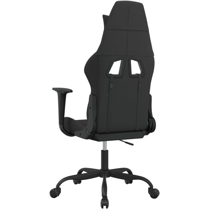 Геймерське крісло з функцією масажу, чорно-червона тканина, регульована спинка та висота, поворот на 360 градусів, повітропроникний чохол, ергономічна опора, 37 x 50 см (Ш x Г), червоний