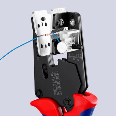 Прецизійні кліщі для зняття ізоляції KNIPEX з профільними ножами, 12 12 14