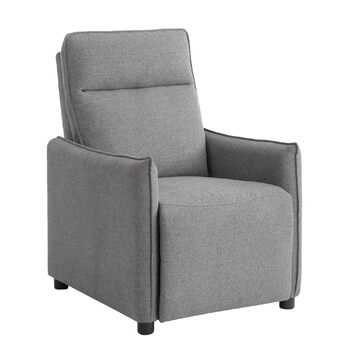 Крісло-реклайнер з регульованою спинкою, стильне темно-сіре крісло для відпочинку, крісло-реклайнер, крісло для телевізора, сірий поліестеровий дерев&39яний диван, шезлонг для вітальні, крісло для телевізора, диван для кінотеатру, 72 x 73 x 102 см