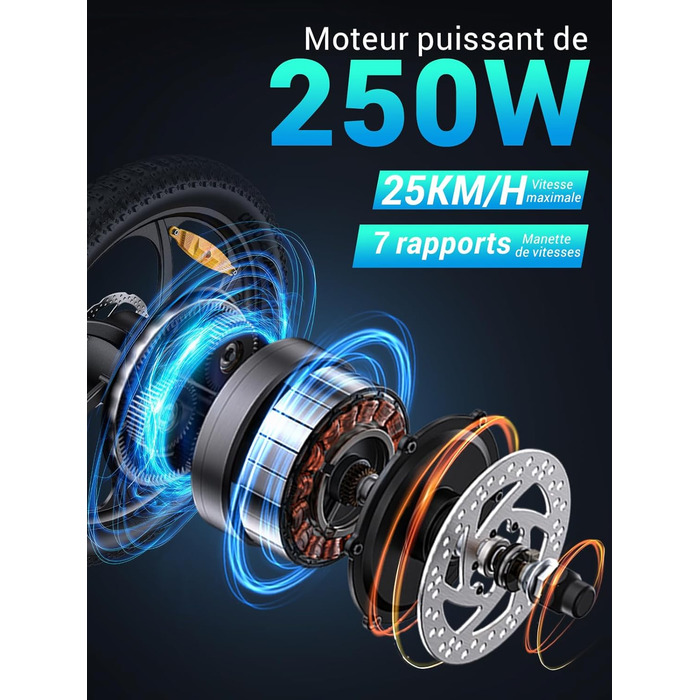 Електричний велосипед MilePort 1 для дорослих, складний електричний велосипед потужністю 250 Вт зі знімним акумулятором 36 В 13 Аг, швидкість 25 км/год та запас ходу 100 км, електровелосипед з товстими шинами 20&quot x 3,0&quot для міських поїздок, зелени