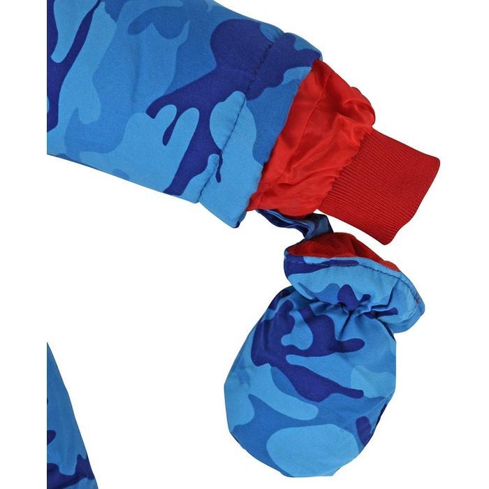 Дитячий зимовий комбінезон з капюшоном, зимовий костюм з рукавичками та пінетками, комплект теплого одягу для дівчаток та хлопчиків, 9-12 місяців () A