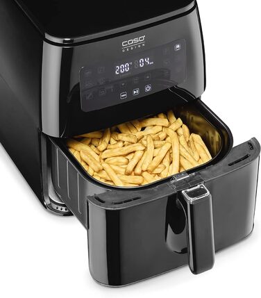 Велика фритюрниця з об'ємом кошика 6 л, 12 автоматичними програмами, сенсорним керуванням, таймером від 1 до 60 хвилин, знімним кошиком для смаження (можна мити в посудомийній машині), 600 XL -