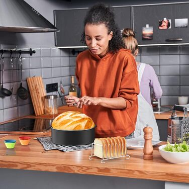 Аксесуари для фритюрниці UNBOX, аксесуари для круглої фритюрниці з 17 предметів для мультипечі XL, COSORI 4.7 л, Philips 6.2 л, Tefal 4.2 л, діаметр 20 см - з силіконовою формою та круглими аксесуарами книги рецептів