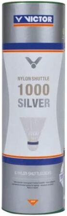 Бадмінтонні човники VICTOR Nylon 1000, 6 або 3 шт., зелено-білі (повільні)
