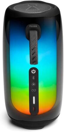 Портативна Bluetooth-колонка чорного кольору зі світловим шоу та до 12 годин відтворення - Пило- та водонепроникність IP67 - Можна