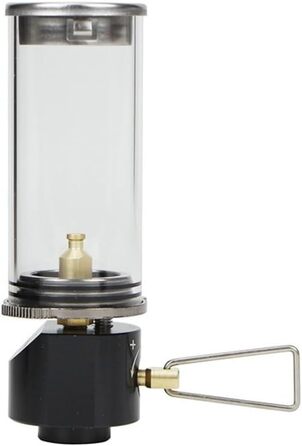 Ліхтар, паливні ліхтарі, газовий ліхтар для міні-кемпінгового ліхтаря, термостійке скло, чорний газовий ліхтар