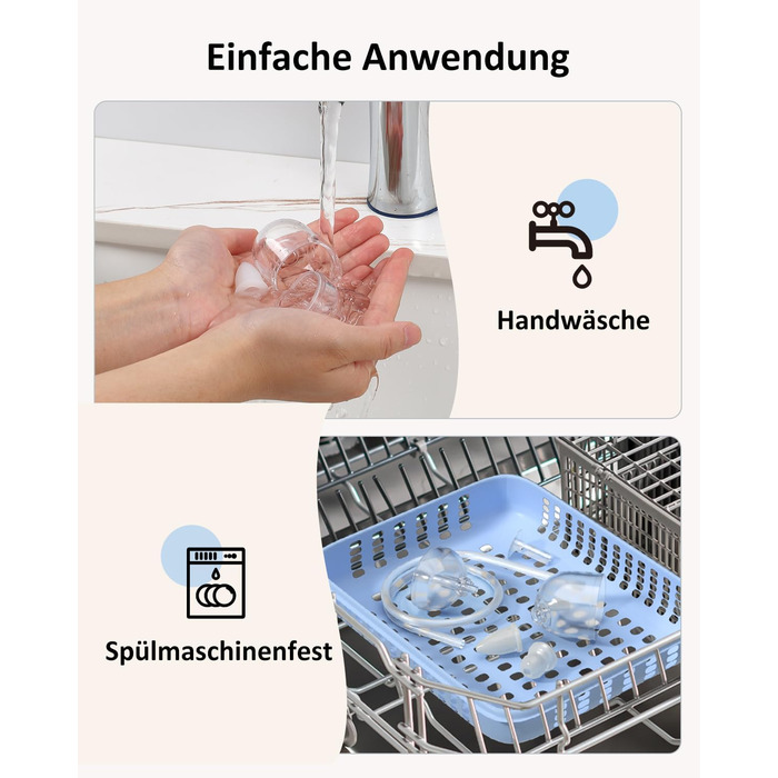 Дитячий електричний назальний аспіратор. Електричний назальний аспіратор для немовлят. 9 сил всмоктування.