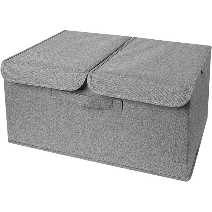 Складаний контейнер Jonlaki для товстих шкарпеток з подвійною кришкою для одягу, бюстгальтерів та аксесуарів темно-сірий (темно-сірий)