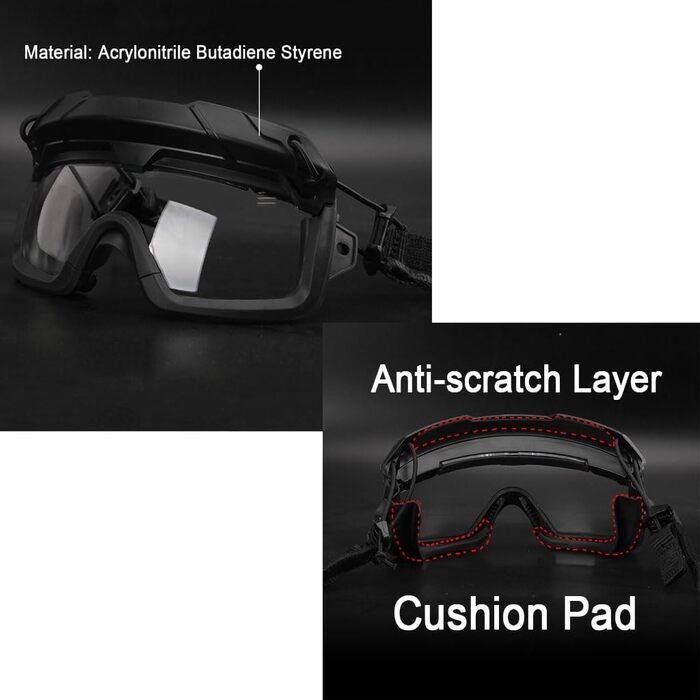 Тактичні шоломи TS TAC-SKY Fast, зовнішні відкидні, захисні окуляри унісекс для використання на відкритому повітрі, стрільби, страйкболу, пейнтболу CS(T)