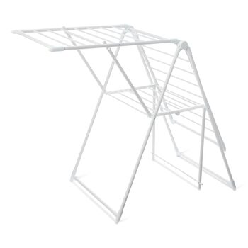 Сушарка для білизни Storeo Basics з металу, 2 крила, складана, 155 x 60 x 100 см, біла