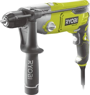 Двоступеневий ударний дриль Ryobi RPD1200K, 1200 Вт, падіння на 360 градусів, 230 В