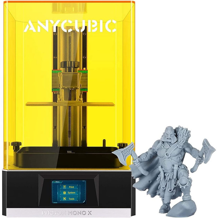 Принтер ANYCUBIC Photon Mono X, полімерний 3D-принтер із 8,9-дюймовим монохромним екраном 4K, 3D-принтер із дистанційним керування