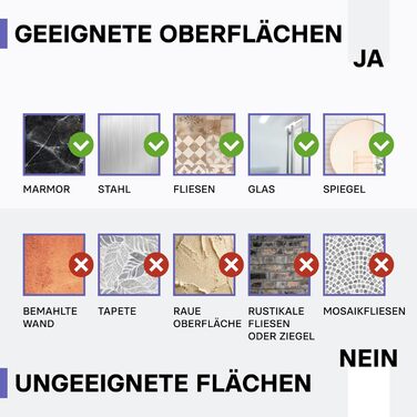 Душова полиця з нержавіючої сталі без свердління - Комплект 2 - Полиця з нержавіючої сталі самоклеюча для ванної кімнати з гачком