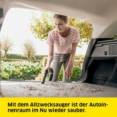 Пилосос для сухого та вологого прибирання Krcher WD 3 S V-17/4/20, вкл. картриджний фільтр, флісовий фільтрувальний мішок, 1000 Вт