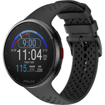 Сучасний спортивний GPS-годинник, пульсометр, смарт-годинник для чоловіків та жінок, годинник для бігу та тренувань, моніторинг сну та трекер активності Carbon Grey Pacer Pro