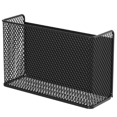 Магнітні полиці-кошики, контейнери, тримачі для органайзерів, стійки для зберігання, контейнери для холодильника, дошки, шафки - для дому, кухні, пральні, офісу, школи (, чорний/великий)