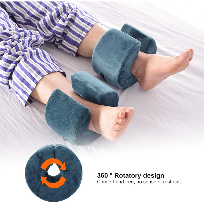 Комплект із 2 подушок для підняття ніг TITA-DONG, клиноподібні подушки для підтримки щиколотки та п&39яти, подушки для підняття ніг та рук, подушки для щиколотки від болючого тиску в стопах, петля для ніг, підтримка ніг для сну пацієнтів