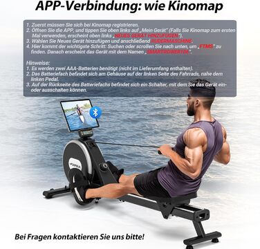 Новинка 2026 року Магнітний гребний тренажер DMASUN для домашнього використання з оновленими подвійними рейками, підключенням до додатку, 16 рівнями опору, РК-дисплеєм даних, ідеально підходить для кардіотренувань, витримує до 160 кг, чорний/сріблястий