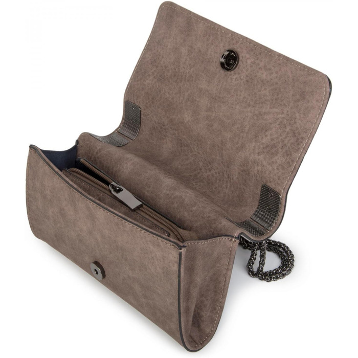 Клатч, вечірня сумочка з металевими застібками та ланцюжком, вінтажний дизайн, жіночий 02012046 Оливковий