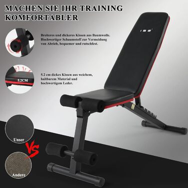 Складана регульована багатофункціональна похила лава для силових тренувань ISE, тренажер для м&39язів живота з 7-позиційною регульованою спинкою для тренування всього тіла, домашній тренажер для живота, лава для сидячих пресів 5902