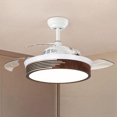 Світлодіодне освітлення NSXBY, прихований стельовий вентилятор, безшумний вентилятор, сучасний стельовий вентилятор, пульт дистанц