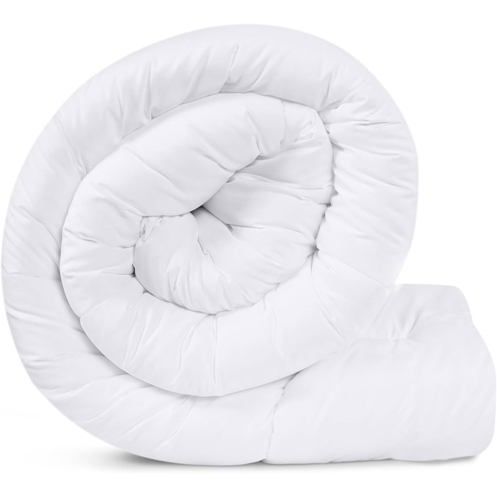 Постільна білизна Utopia Ковдра 200 x 200 см, Всесезонна ковдра 370 GSM Наповнювач, Дихаюча ковдра для сну, Ковдра, Super Soft Cud