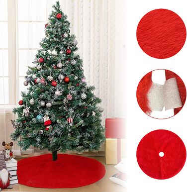 Плюшева ковдра для ялинки червона Flying Pottery
