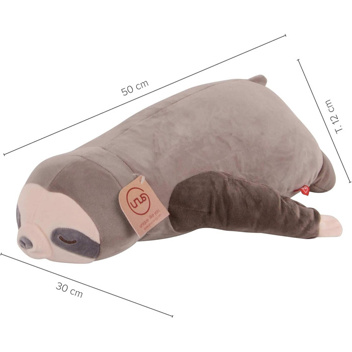 М'яка іграшка UNUS Лінивець, сірий