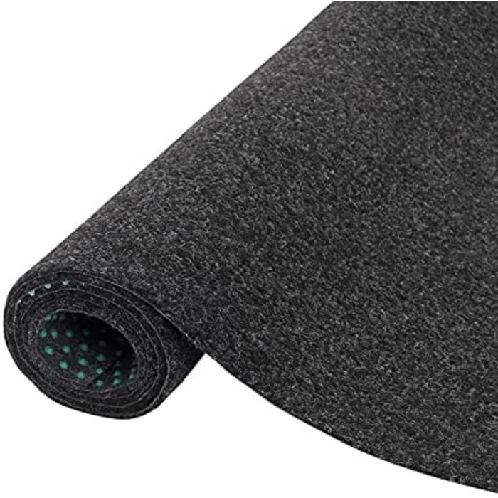 Штучна трава Snapstyle Газонний килим з ручками Стійкий до погодних умов Балкон Тераса Килим вуличний 200х50 см Антрацит