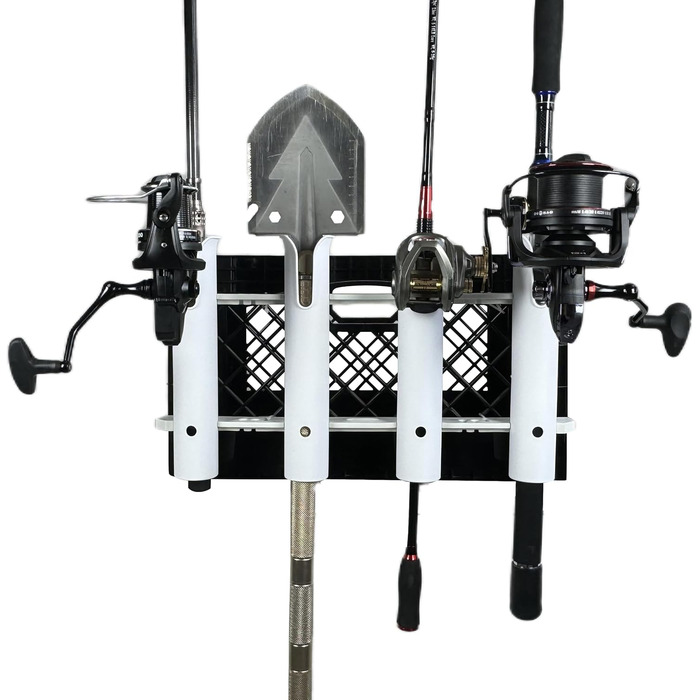 Настінні тримачі для вудок, трубки, ланки, тримач для вудок, стійки, 4-полюсні, білі