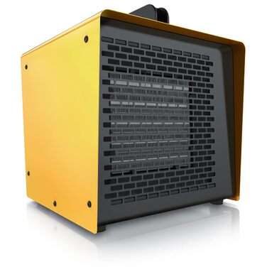 Керамічний обігрівач потужністю 3000 Вт - Осушувач повітря - Будівельний осушувач повітря - Турбоелектричний вентилятор-обігрівач із захистом від перегріву, надзвичайно потужний - для будівельних майданчиків, будинків, майстерень, гаражів