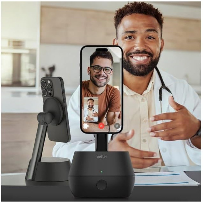 З DockKit, тримач для мобільного телефону з функцією зарядки, сумісний з MagSafe, бездротова зарядка 15 Вт, відстеження на 360 гра
