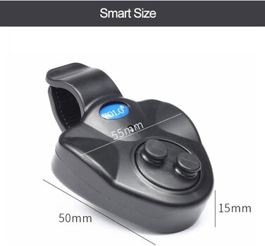 Чутливий сигналізатор клювання для риболовлі електронний зі світлодіодним світловим індикатором Вібрація свінгера на вудці Літнє спорядження рибалки Комплект рибальських снастей De 3 сигналізатори клювання