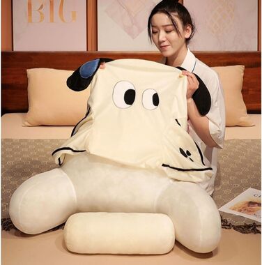 Подушка для читання, м&39яка плюшева подушка для спини, ліжко, мила подушка для читання з тваринами для дітей та дорослих, багатофункціональна подушка для спинки дивана, ігрова, телевізійна, розслаблюючі подарунки (стиль 4 65x40 см)