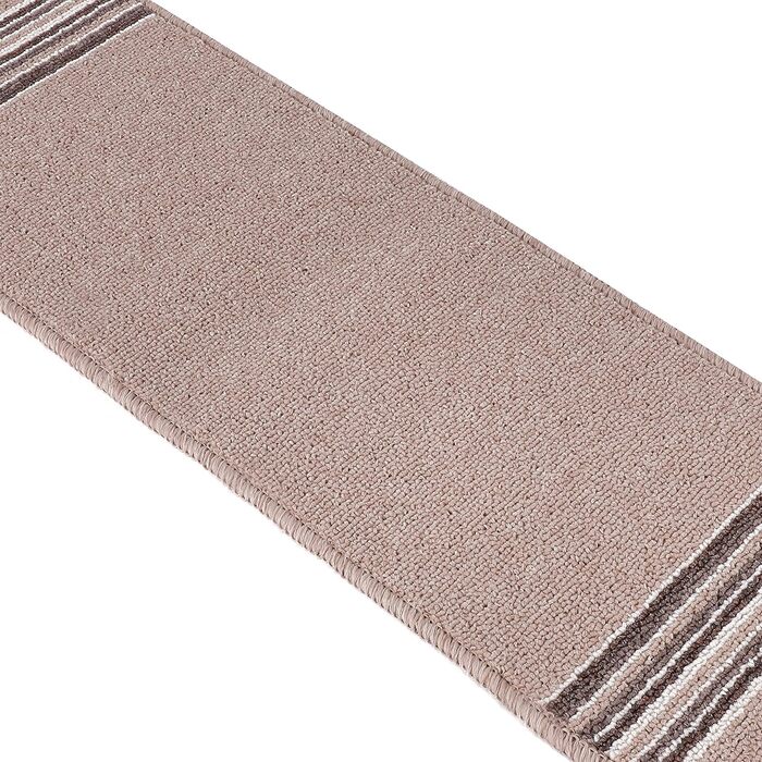 Килимки для сходів CAMILSON Нековзні килимові накладки для використання всередині та зовні приміщень Сходинки для домашніх тварин (Набір з 13 шт., бежева лінія)