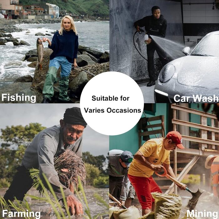 Жіночі водонепроникні вейдерси, двошарові неопренові вейдерси, рибальські вейдерси з чобітьми, дихаючі вейдерси, вейдерси для перехресного хобі для будівельних майданчиків, риболовлі, ферм, садів, EU38 фіолетовий