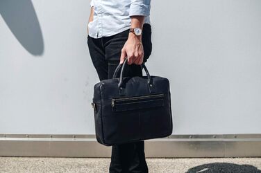 Сумка-портфель (M). Велика сумка ручної роботи, сумка для ноутбука і сумка через плече зі шкіри. Високоякісна чоловіча сумка з нат