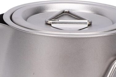 Чайний набір з нержавіючої сталі для подорожей, включає чайник з ситечком, 4 чашки та зручну сумку для зберігання. Ідеально підходить для кемпінгу та походів.