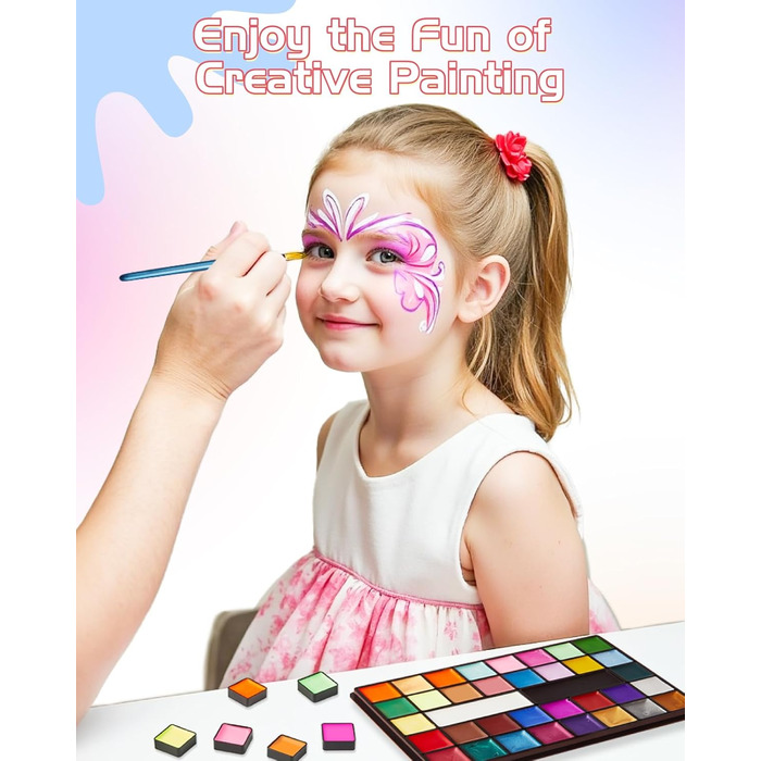 Палітра фарб для обличчя та тіла Lictin (36 кольорів)