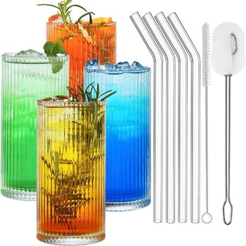 Набір коктейльних келихів ALINK з 4 шт. , келихи для пива, склянки для води, келихи для лонг-дрінку, склянки для пиття, склянки дл