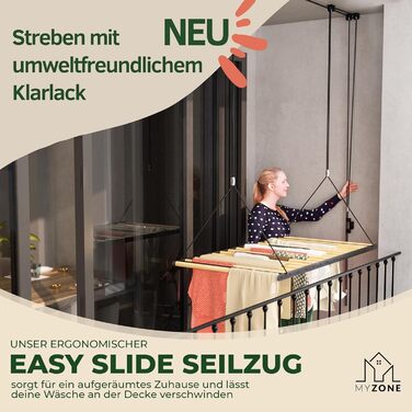 Для одягу кінь стельова компактна, висувна, стійка, 115x60см стельова сушарка для одягу, складна стельова сушарка, висока сушарка